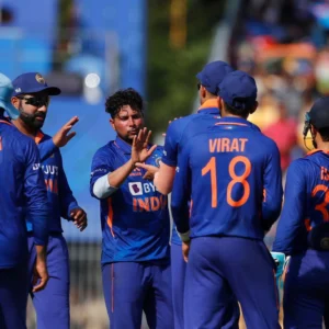 India squad for ICC Champions Trophy 2025 featuring Rohit Sharma, Virat Kohli, and Jasprit Bumrah.