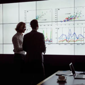 Business professionals strategizing for growth and success