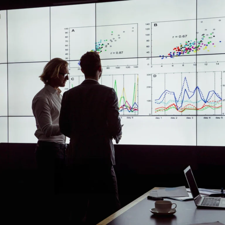 Business professionals strategizing for growth and success