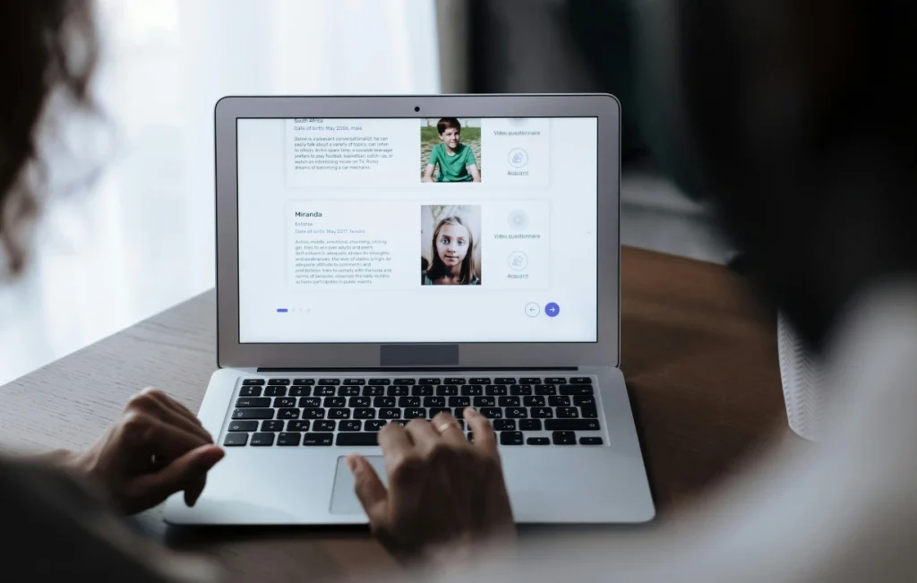 Student setting up a freelance profile on Upwork or Fiverr