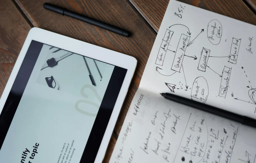 Student researching different online job niches like freelancing and tutoring