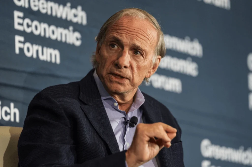 Ray Dalio discussing economic predictions for 2025 and global challenges.