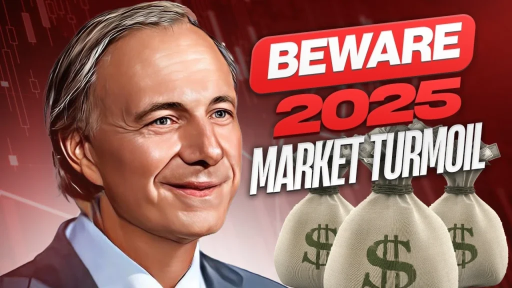 Ray Dalio explaining the potential risks of a global economic downturn in 2025.